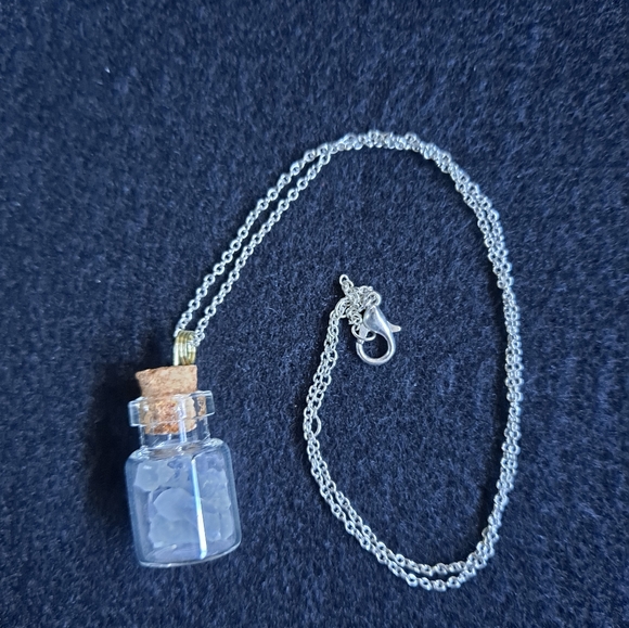 Tiny Glass Bottle Pendant - Picture 5 of 5